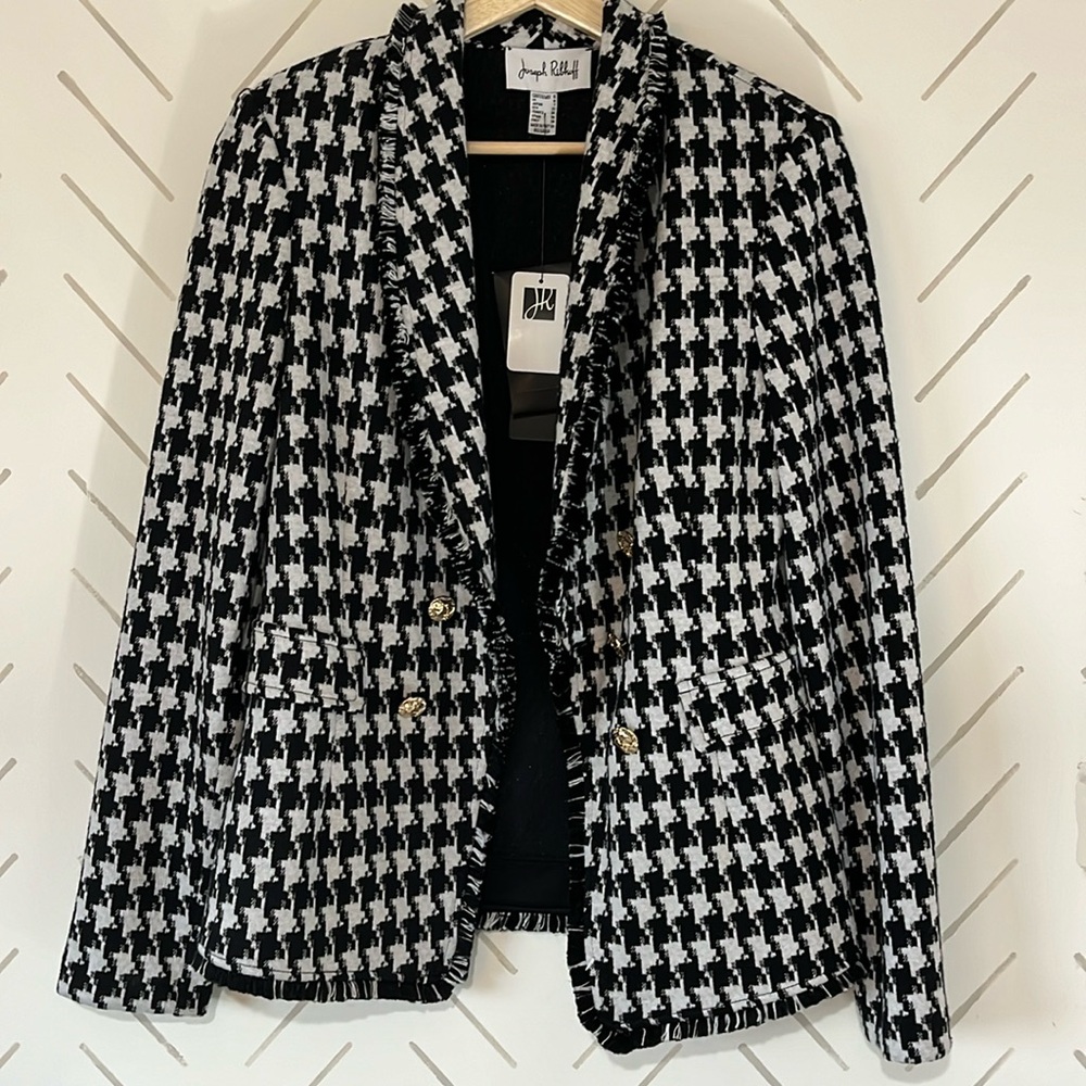 Joseph Ribkoff NWT Houndstooth Blazer size 4